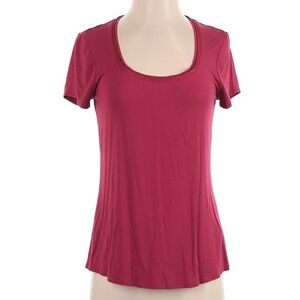 White House Black Market Red Short Sleeved Top